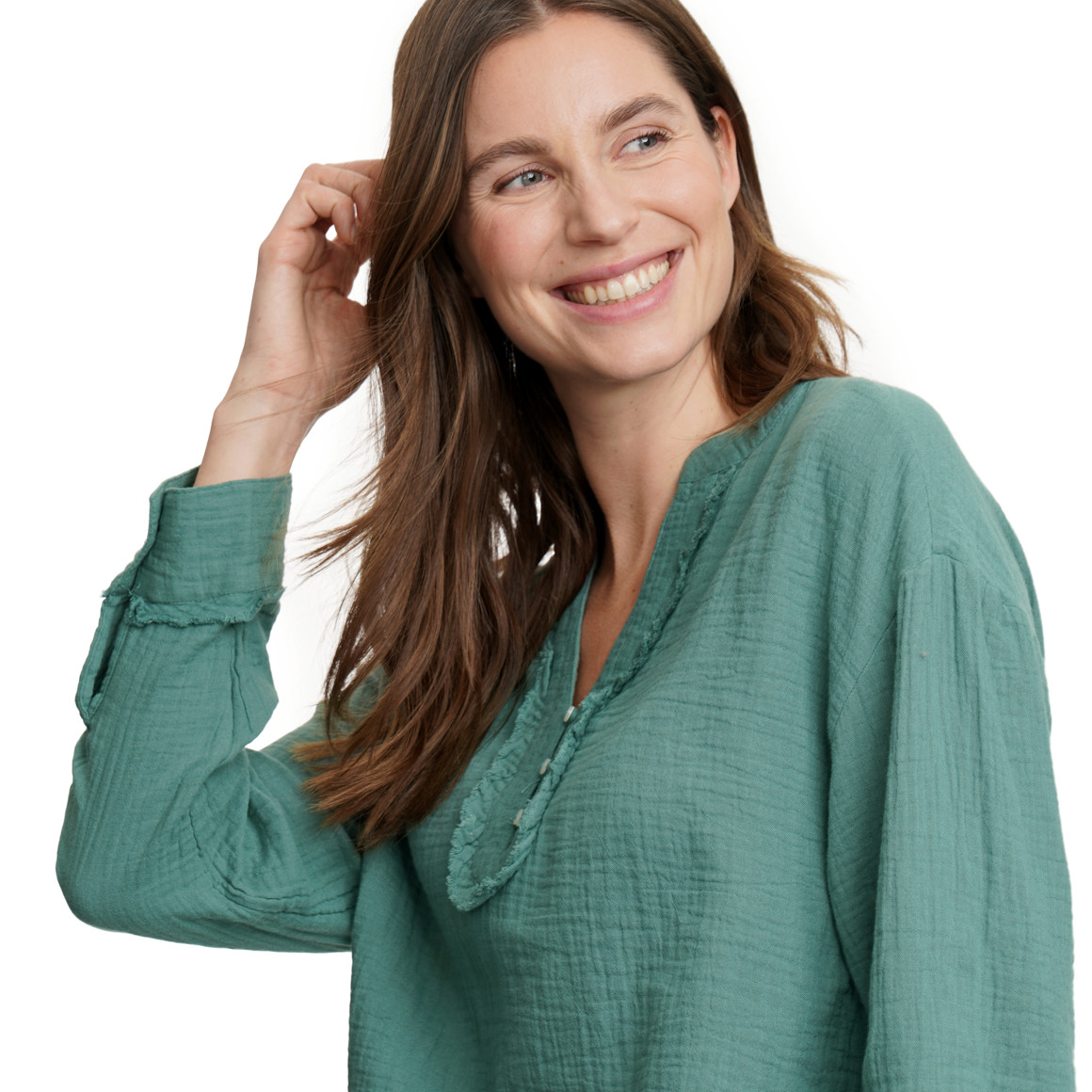 Damen Musselin-Bluse aus Bio-Baumwolle