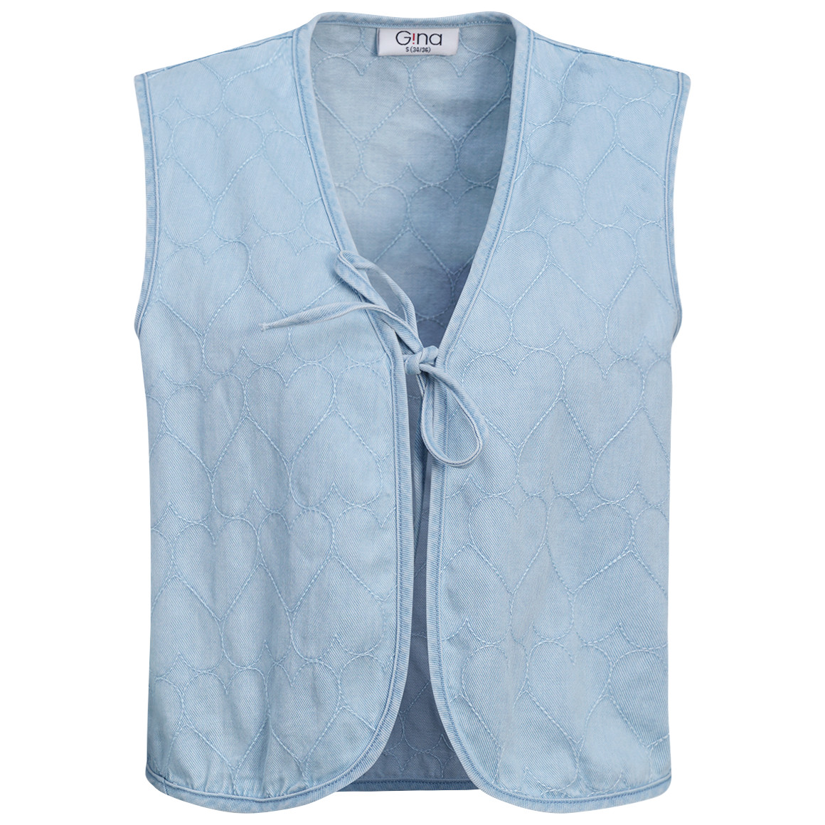 Damen Jeansweste zum Binden