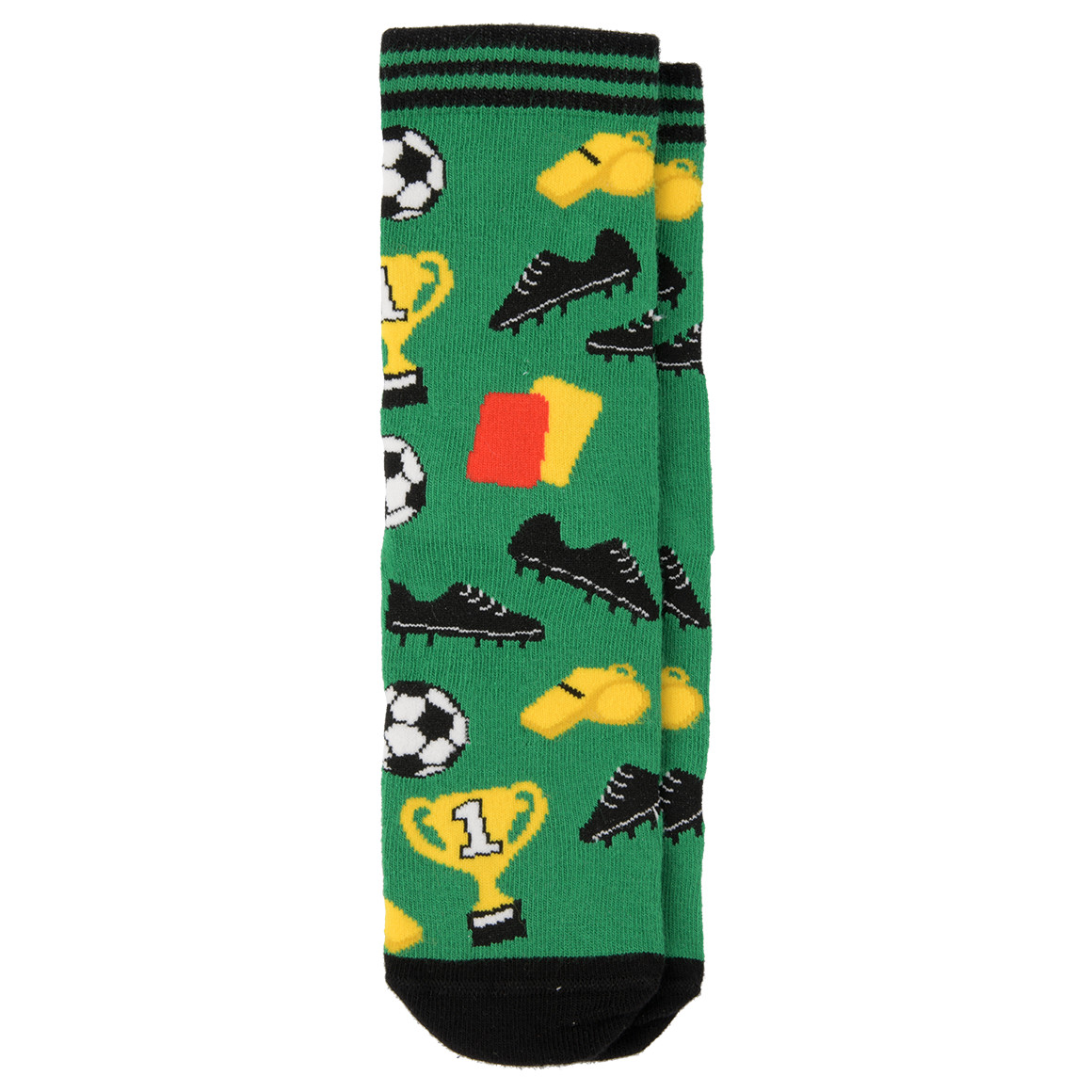 1 Paar Jungen Socken mit Fußball-Motiven