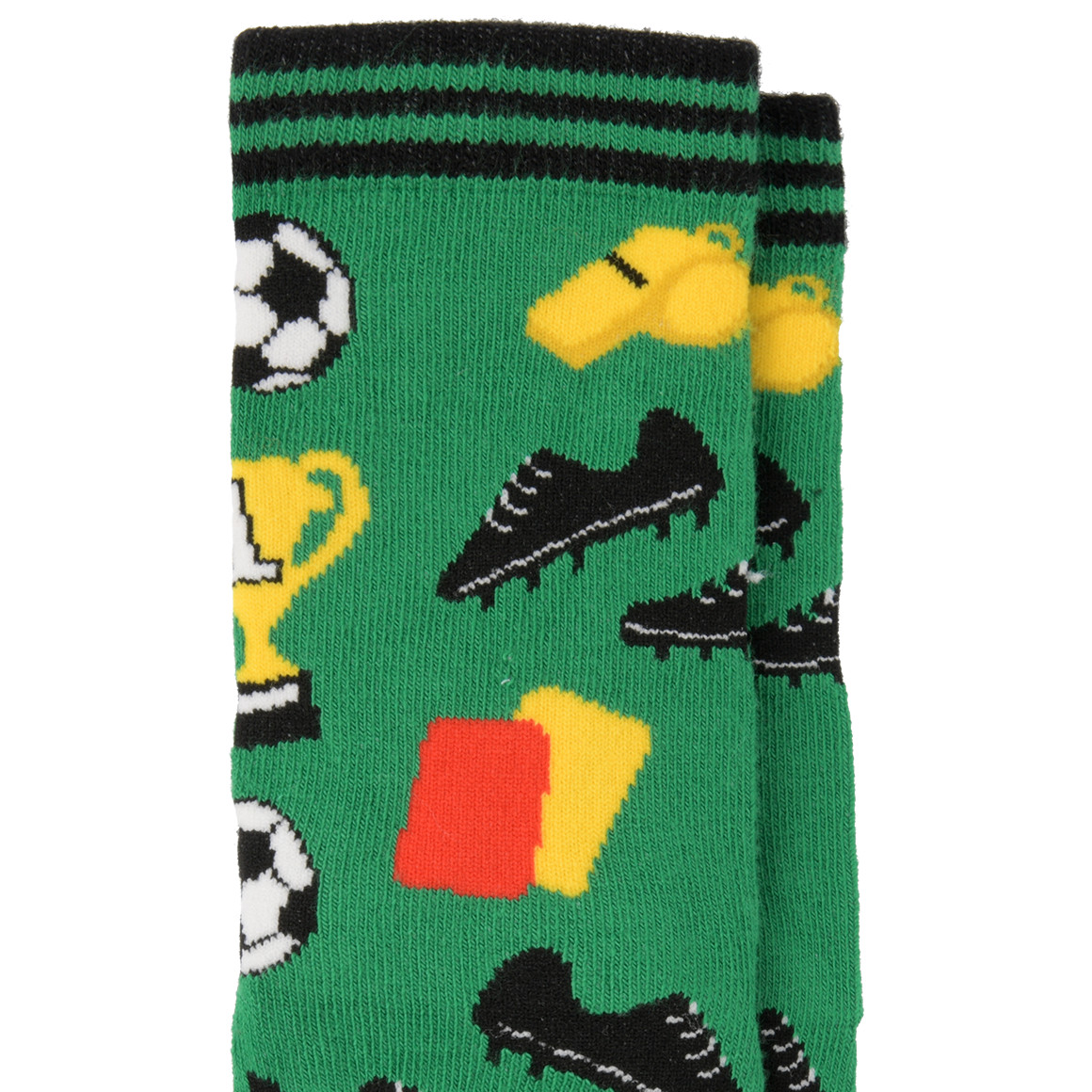 1 Paar Jungen Socken mit Fußball-Motiven