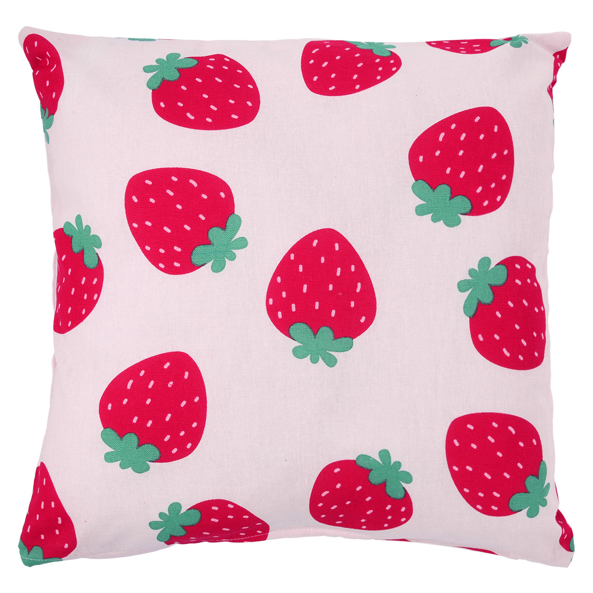 Kissenhülle mit Erdbeer-Print allover