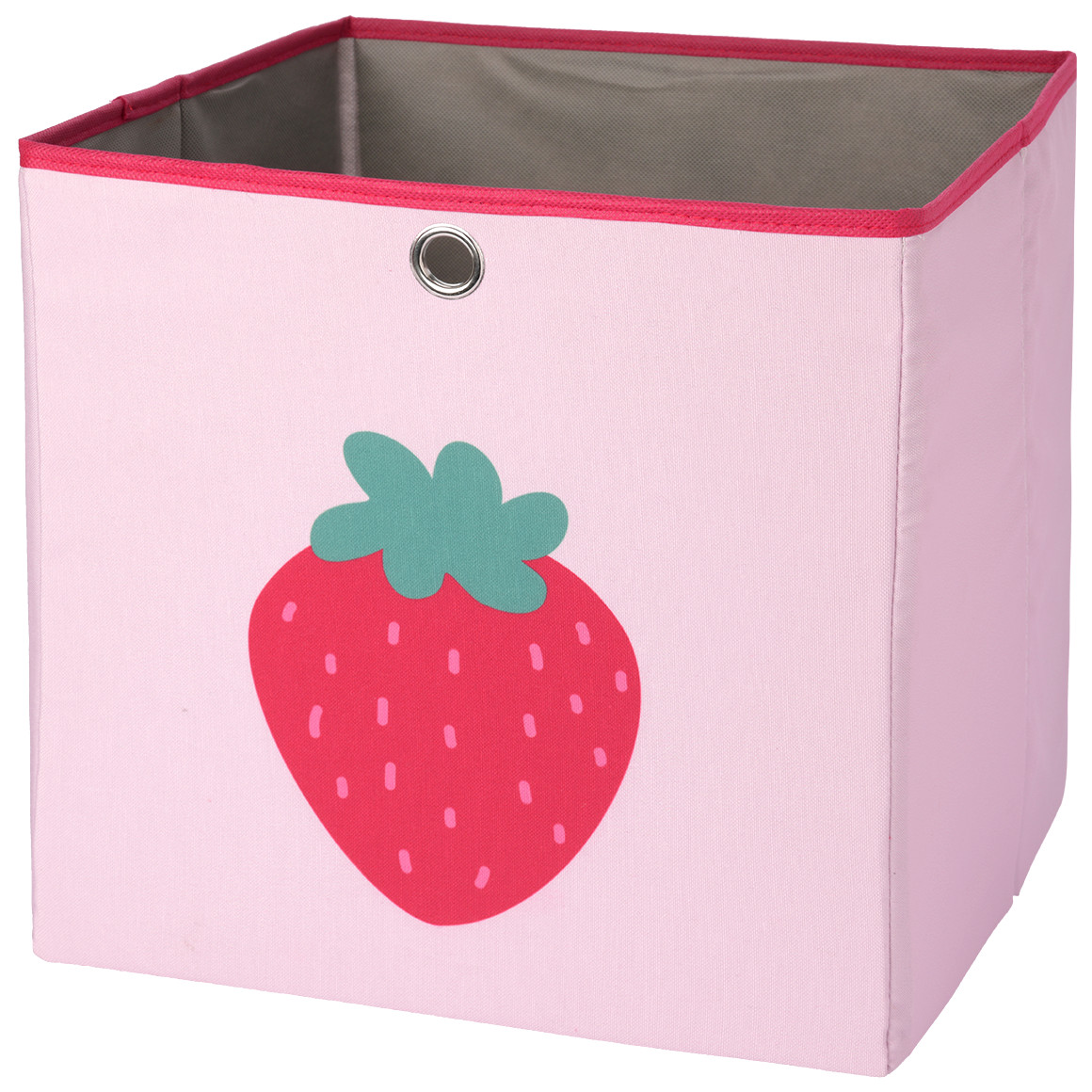 Aufbewahrungsbox mit Erdbeer-Motiv