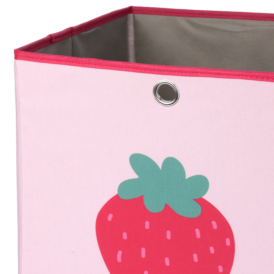 Aufbewahrungsbox mit Erdbeer-Motiv