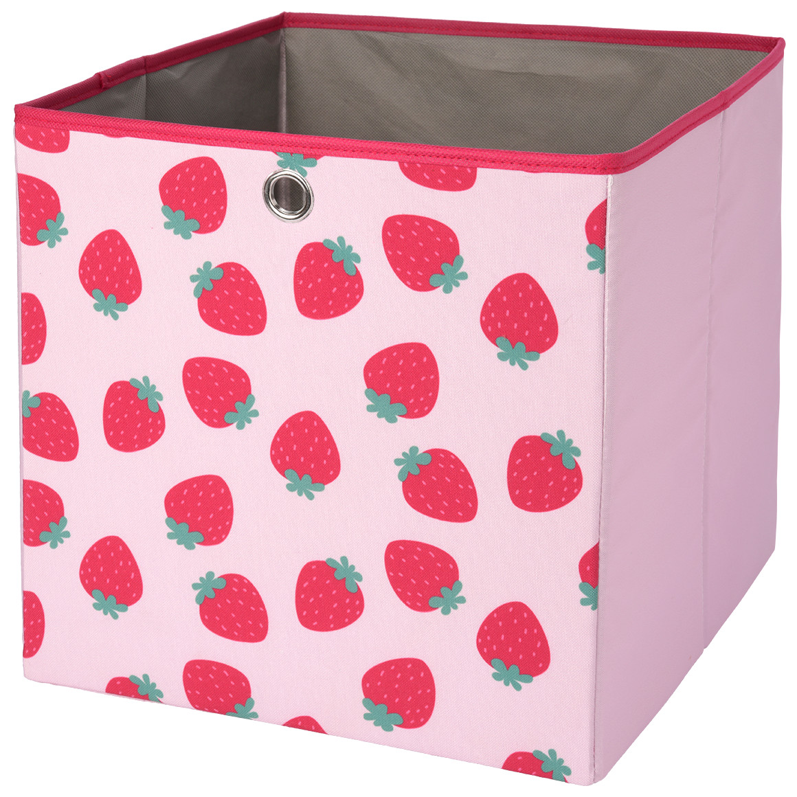 Aufbewahrungsbox mit Erdbeer-Motiven