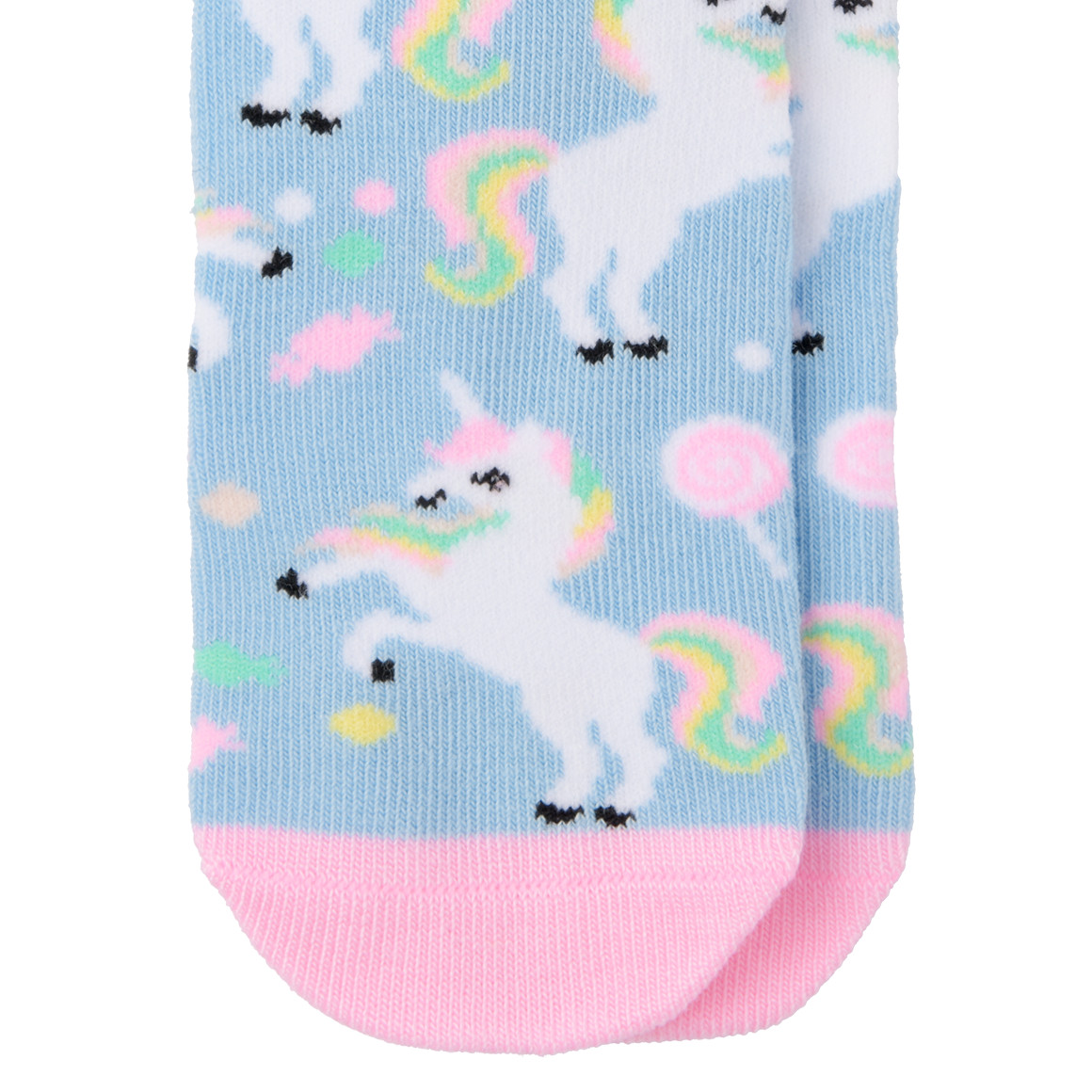 1 Paar Mädchen Socken mit Einhorn-Motiv
