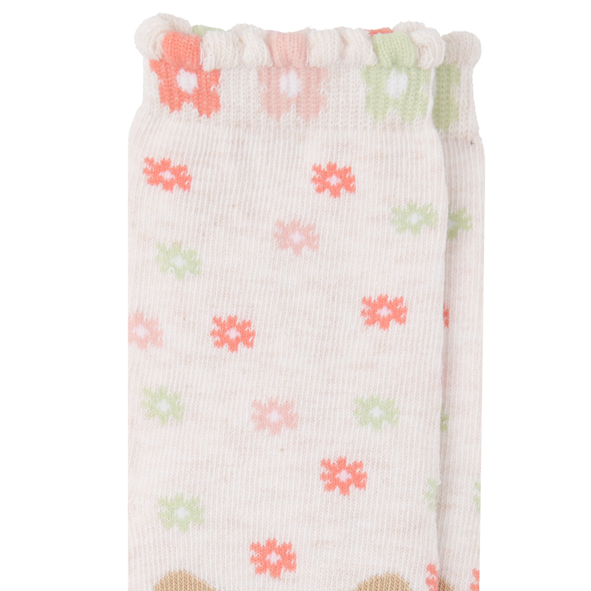 1 Paar Mädchen Socken mit Hasen-Motiv