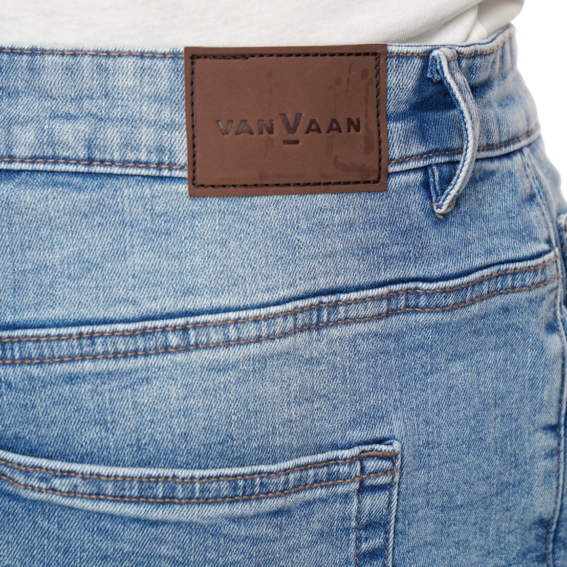 Herren Jeans-Shorts mit Used-Waschung