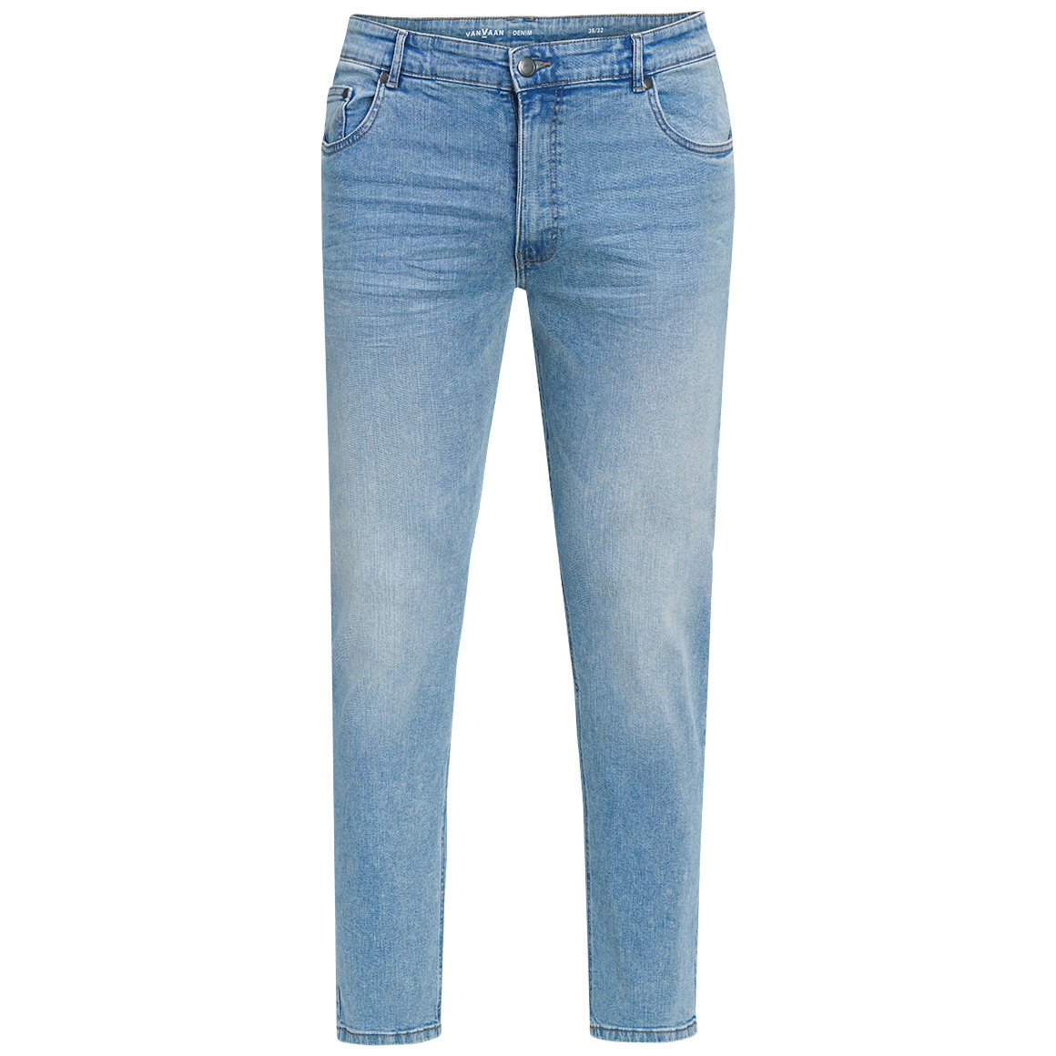 Heren relaxed jeans met used-washing