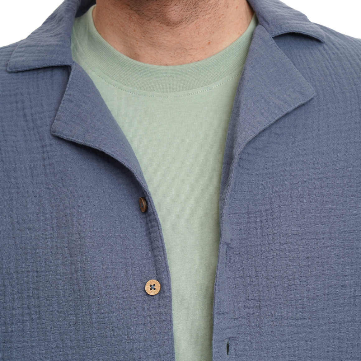 Herren Musselin-Hemd aus Bio-Baumwolle