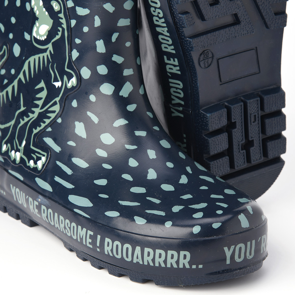 Jungen Gummistiefel mit Dino-Motiv