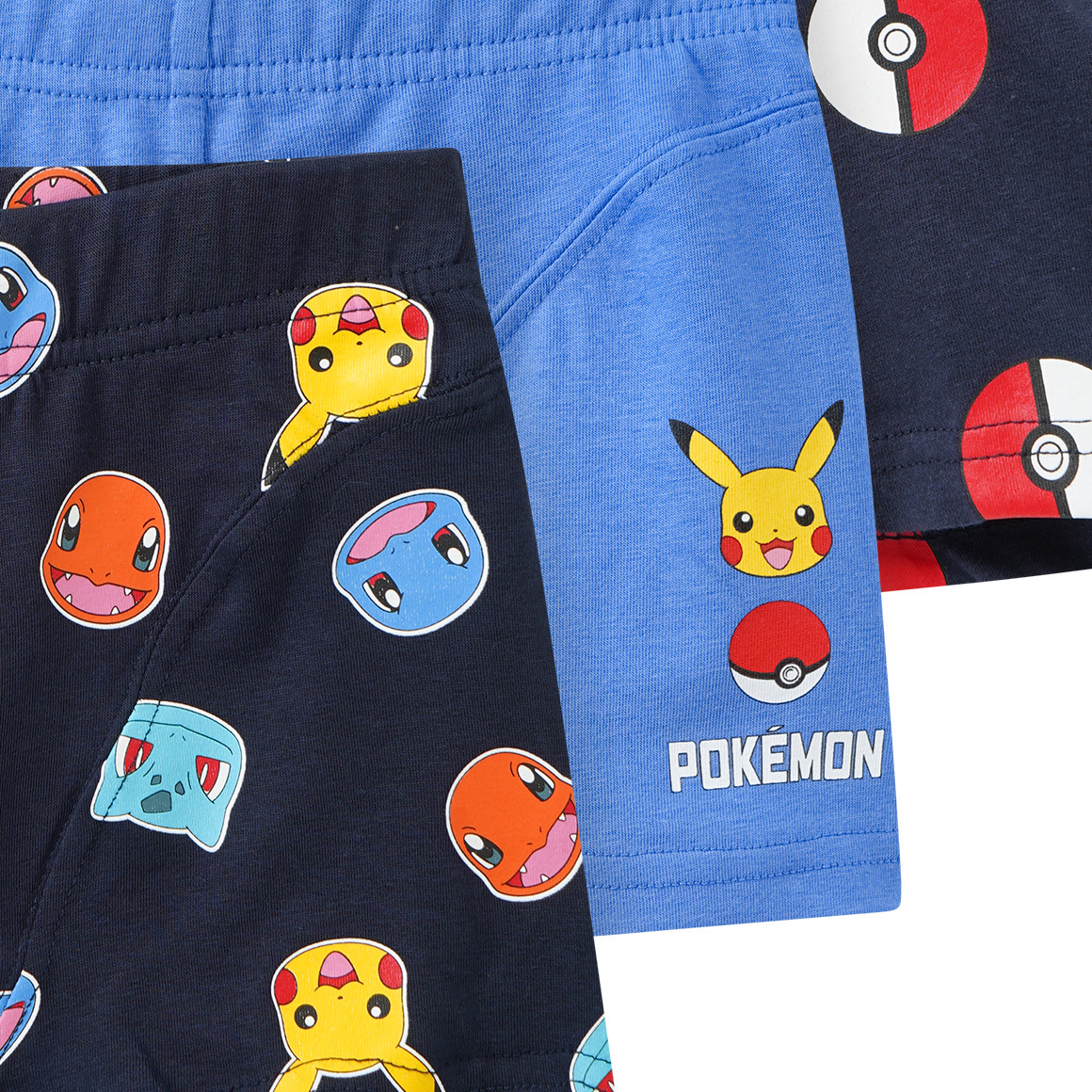 3 Pokémon Boxer mit Prints