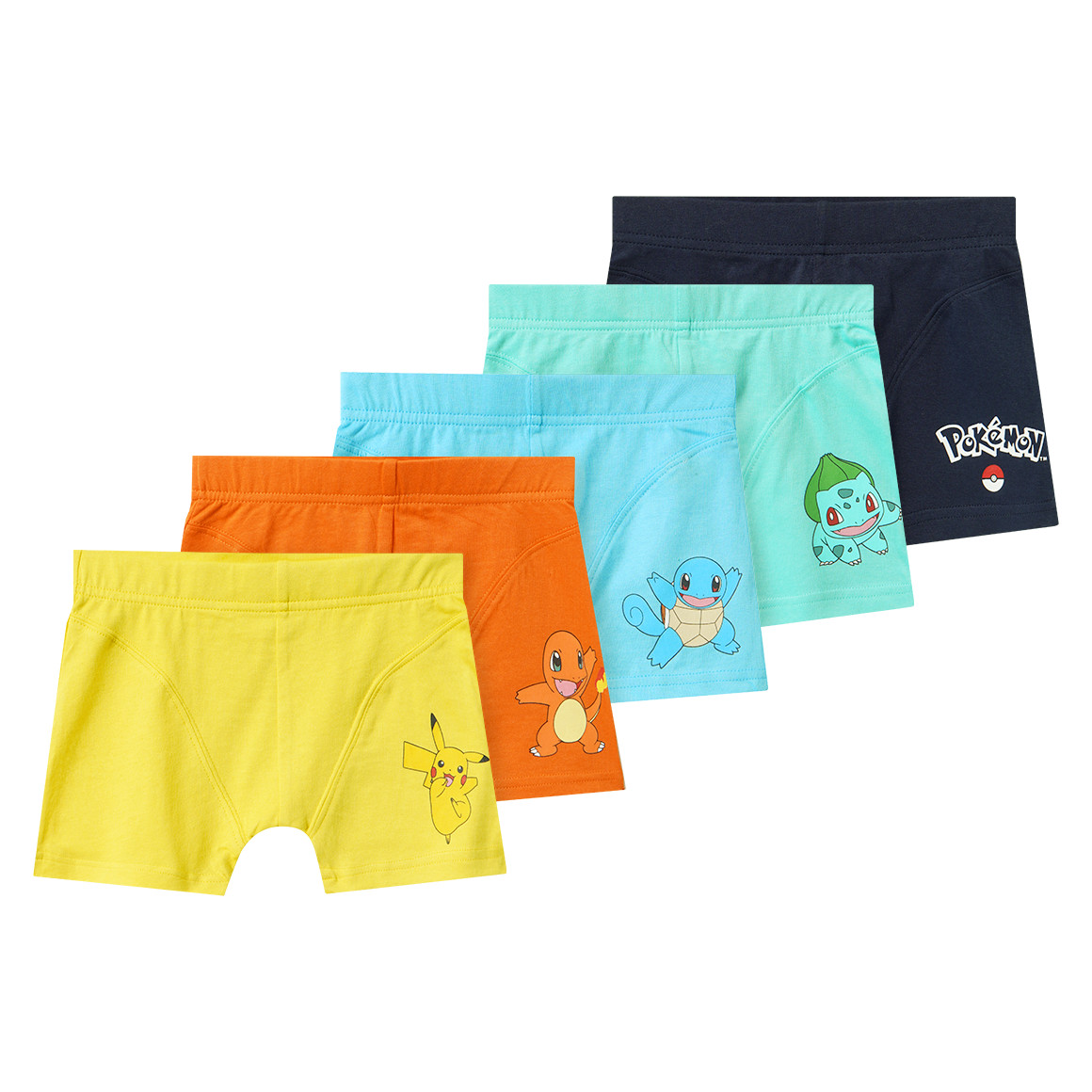 5 Pokémon Boxer mit Prints