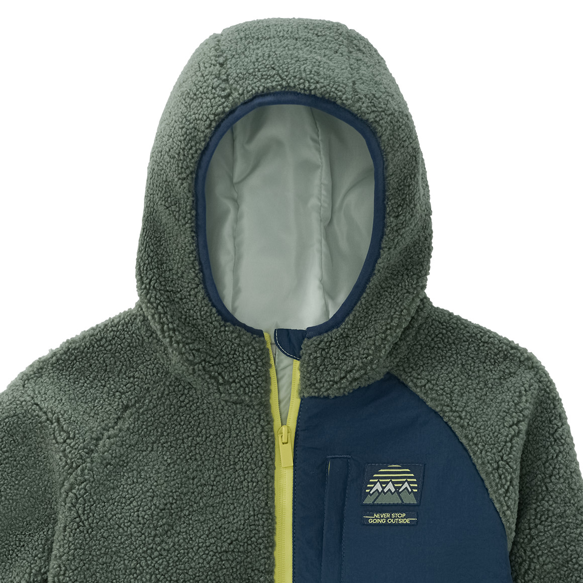 Jungen Teddyjacke mit Kapuze