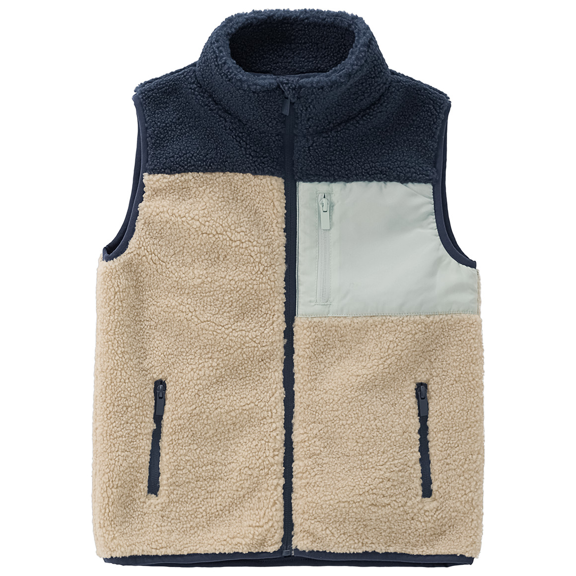 Jungen Teddyweste mit Taschen