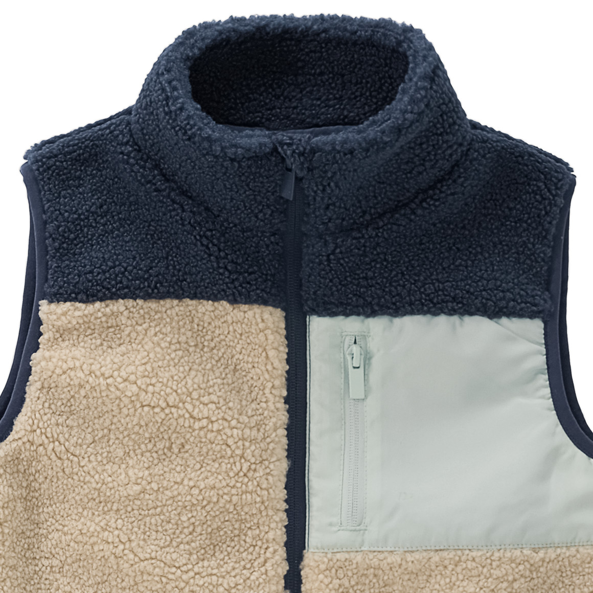 Jungen Teddyweste mit Taschen