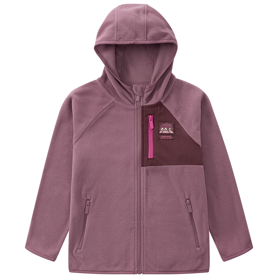 Kinder Fleecejacke mit drei Taschen