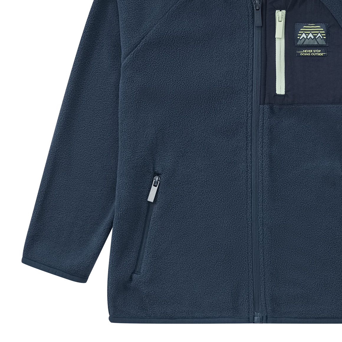 Kinder Fleecejacke mit drei Taschen