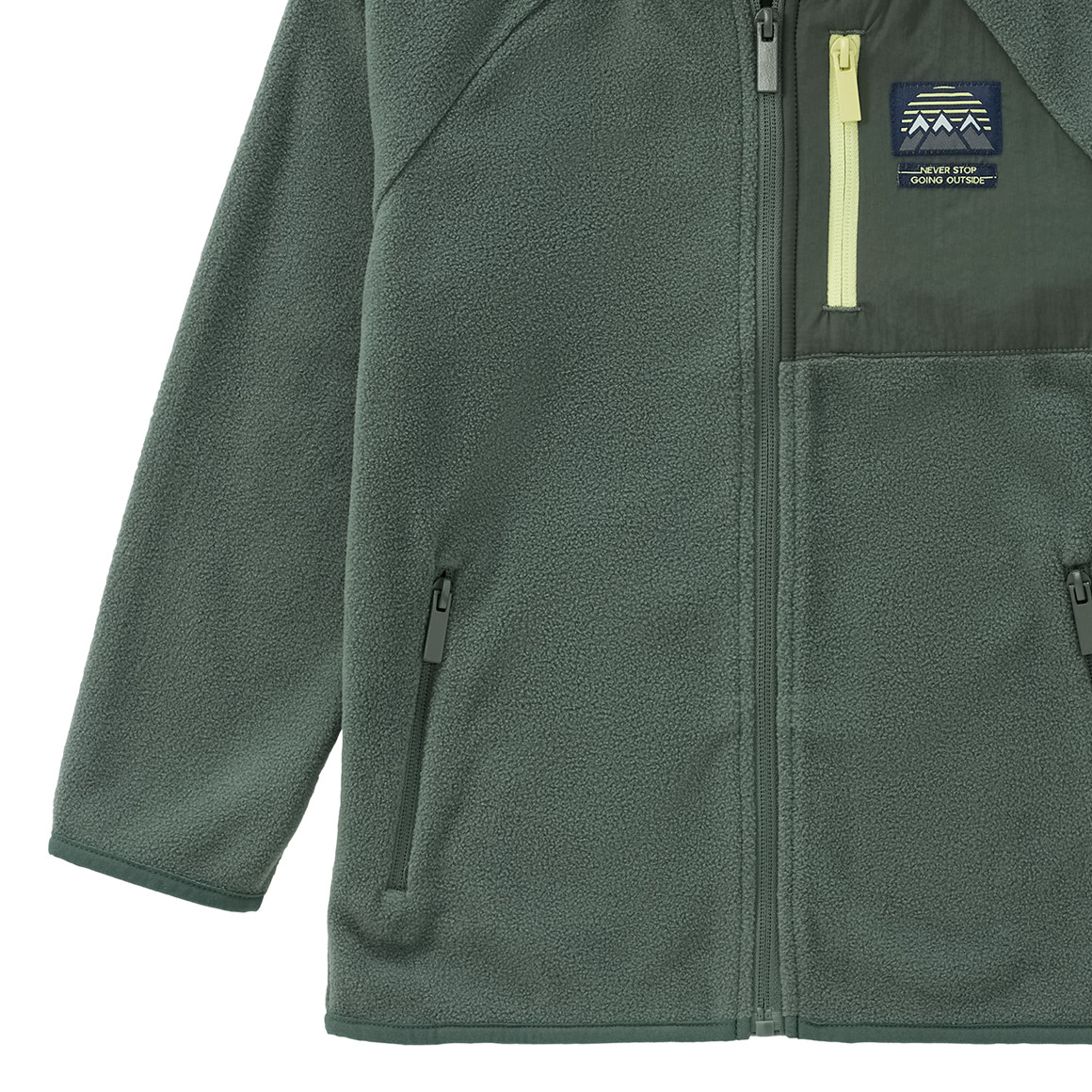 Fleecejack met drie zakken voor kinderen