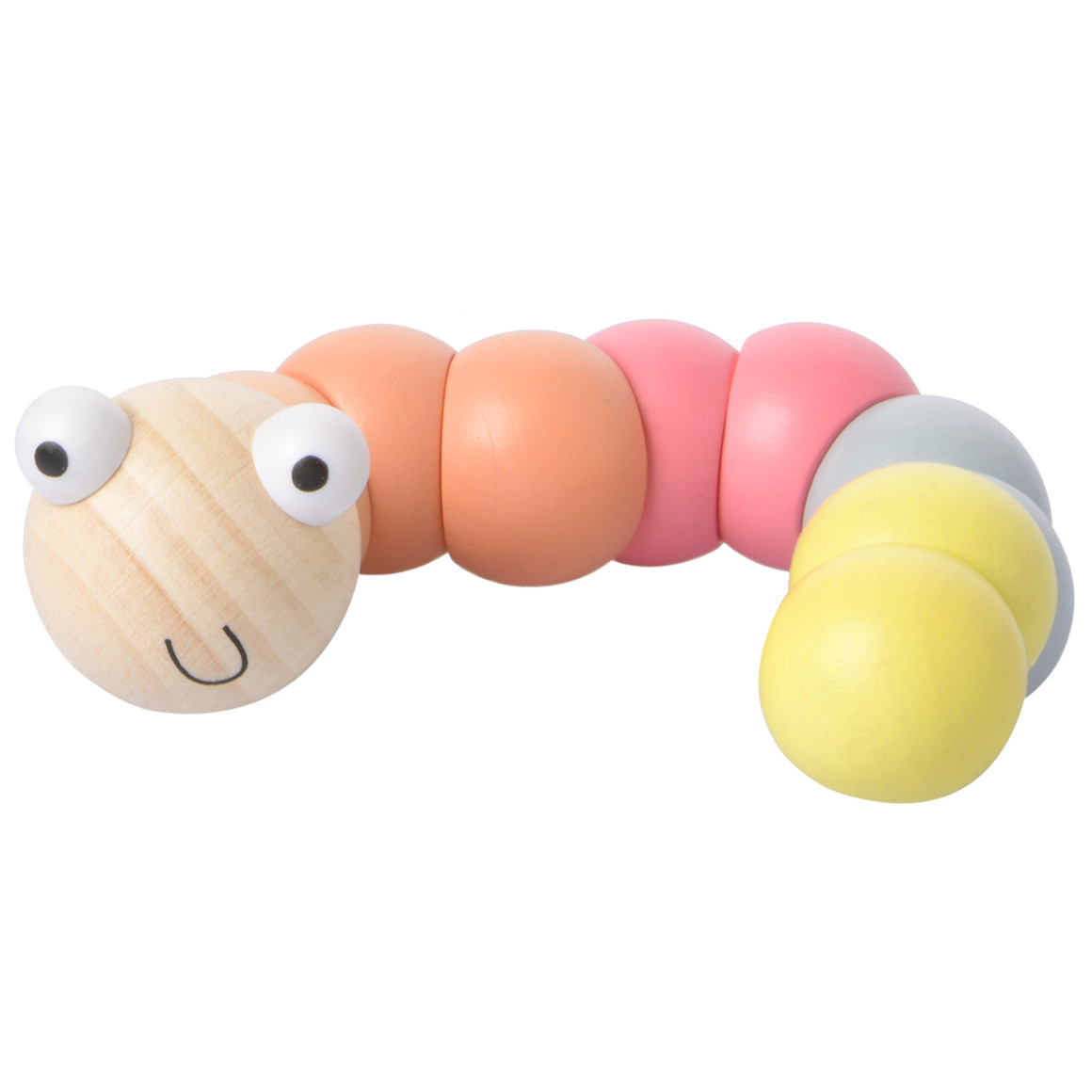 Baby Greifling Raupe aus Holz