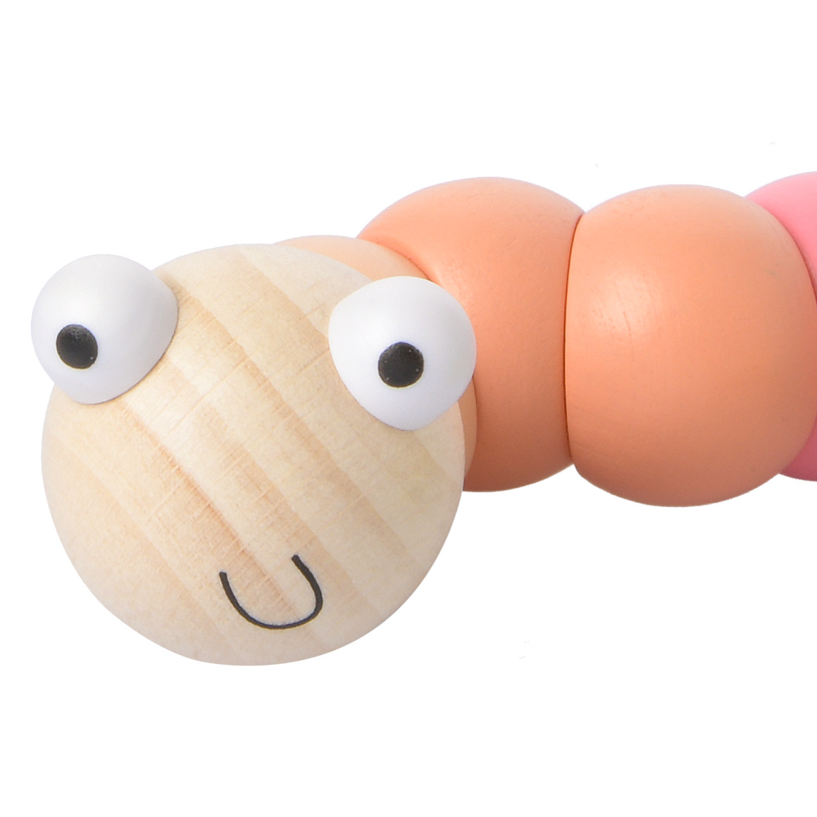 Baby Greifling Raupe aus Holz