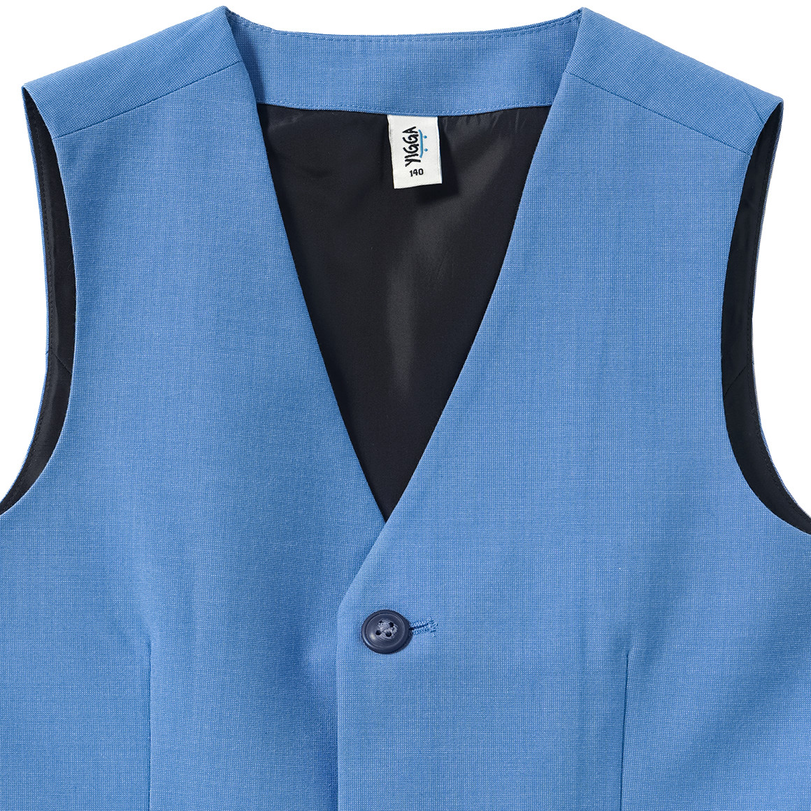 Gekleed vest voor jongens met knopen