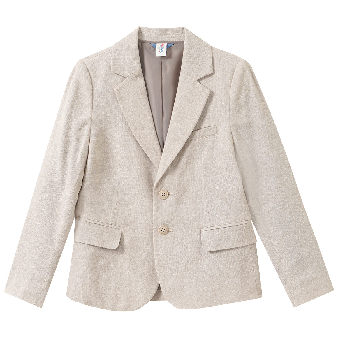 Jungen Leinen-Anzugblazer mit Reverskragen