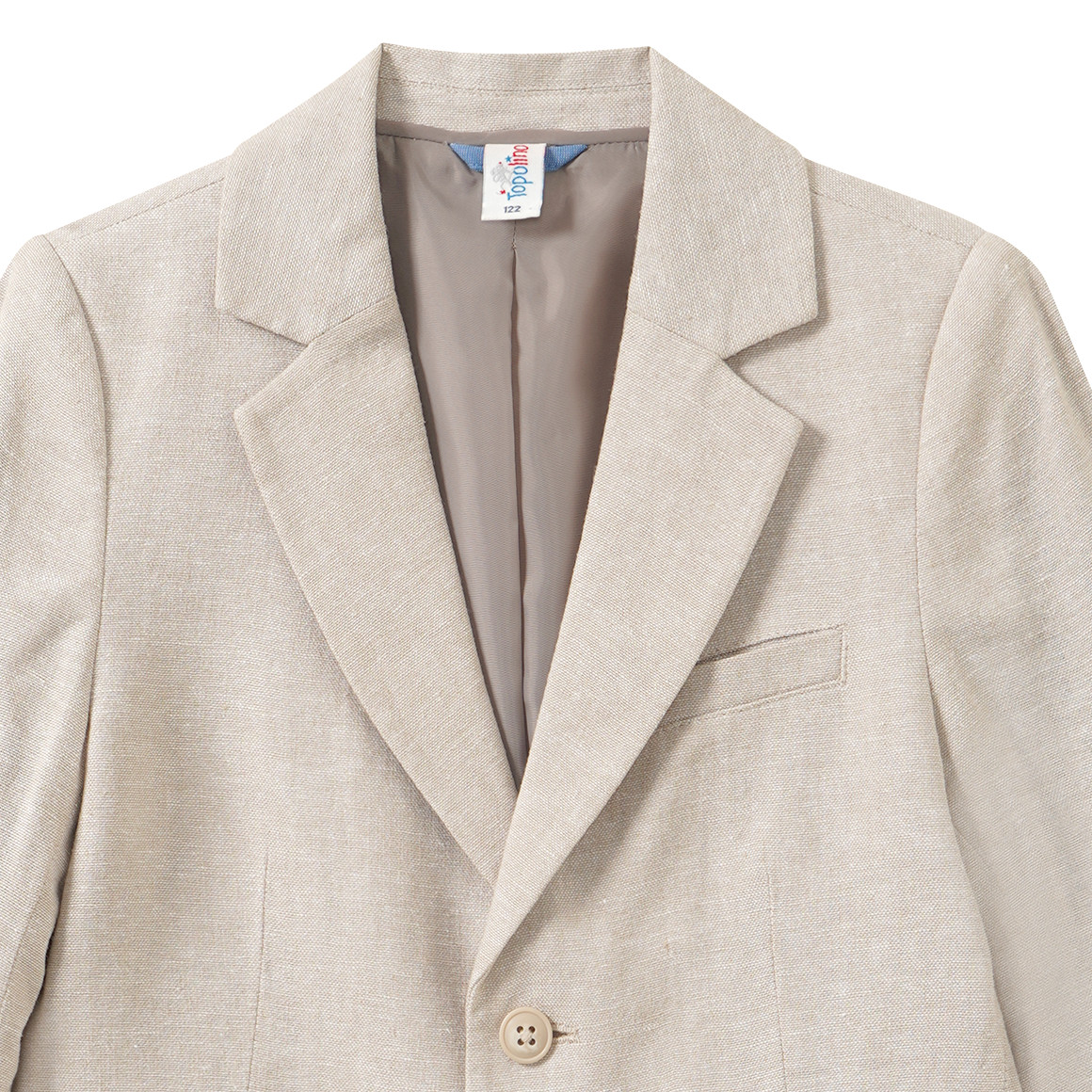 Jungen Leinen-Anzugblazer mit Reverskragen