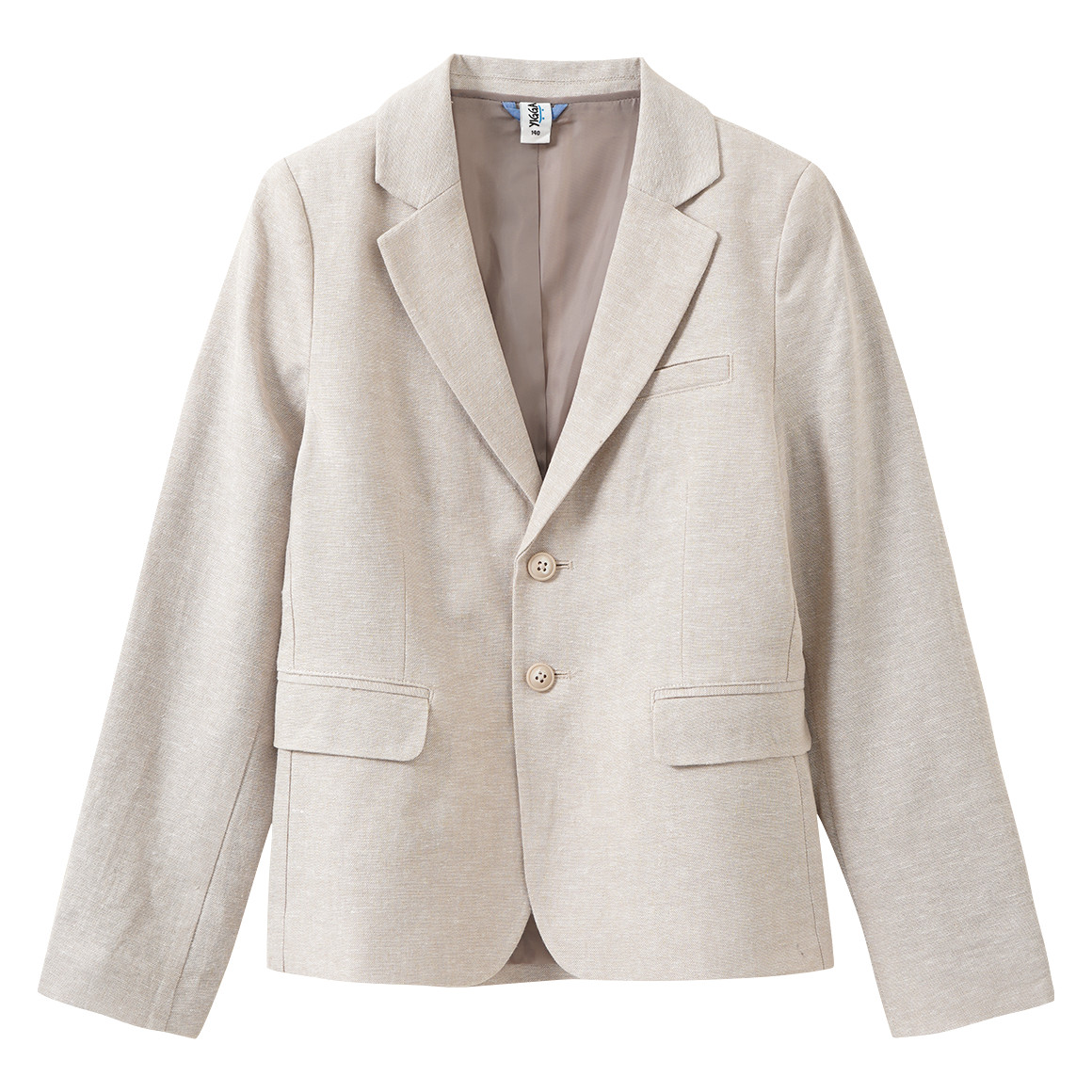 Jungen Leinen-Anzugblazer mit Reverskragen