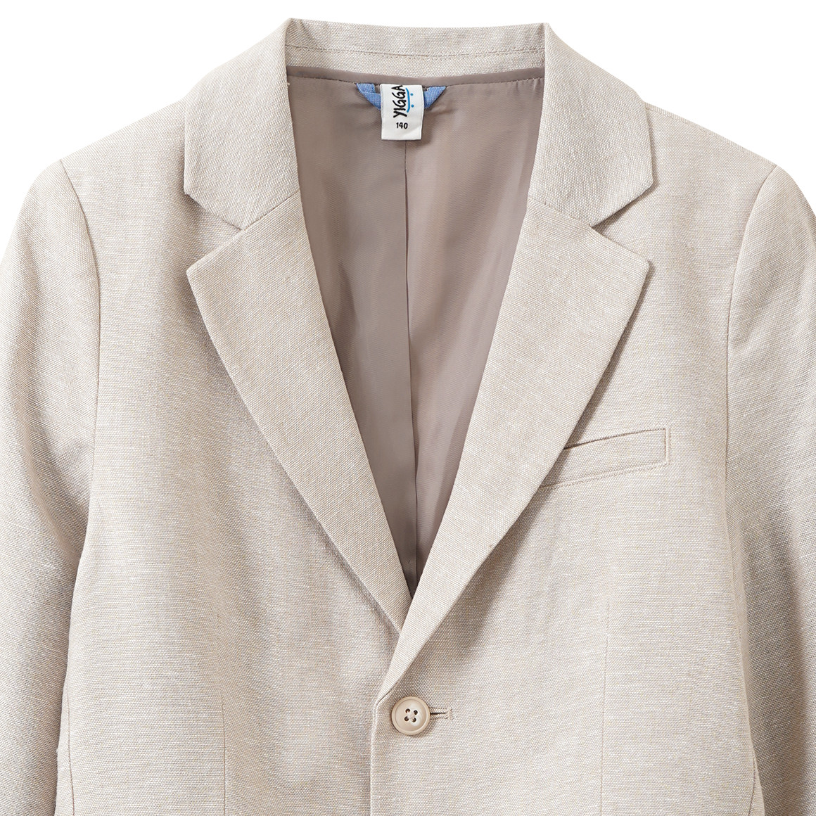 Jungen Leinen-Anzugblazer mit Reverskragen