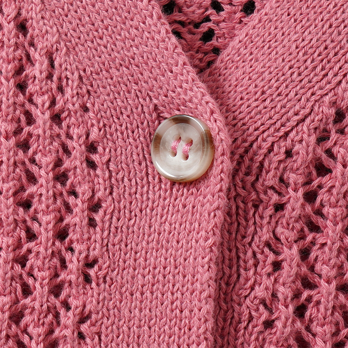 Mädchen Strickjacke mit Lochmuster