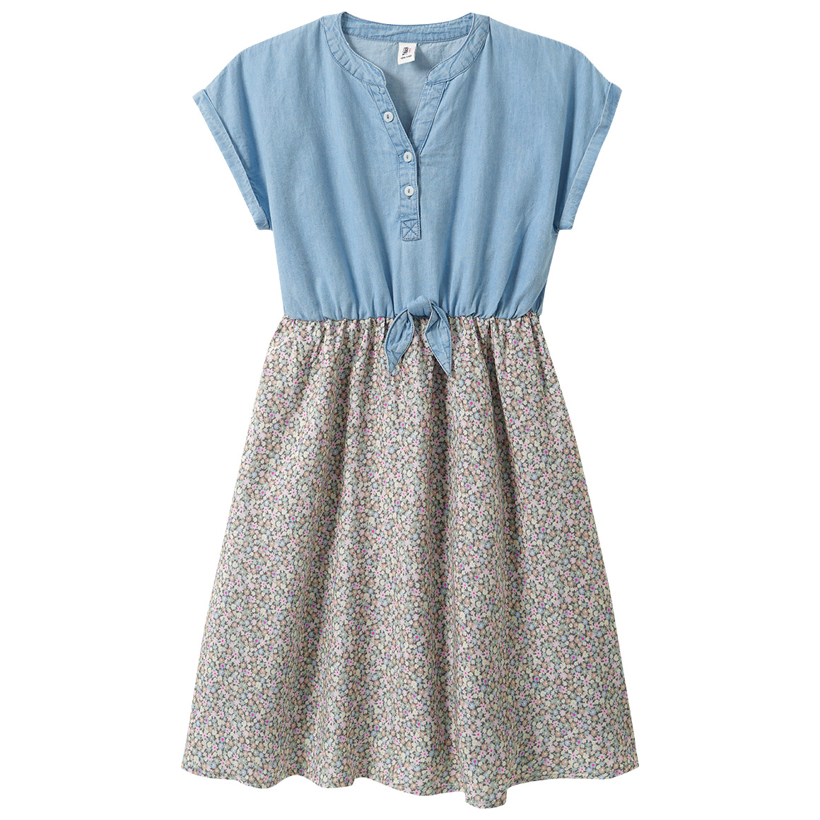 Mädchen Kleid mit Blümchen-Print