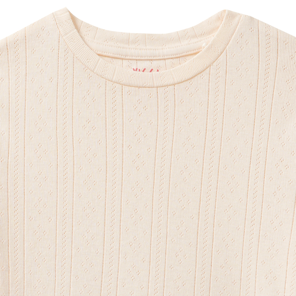 Mädchen T-Shirt mit Ajour-Muster