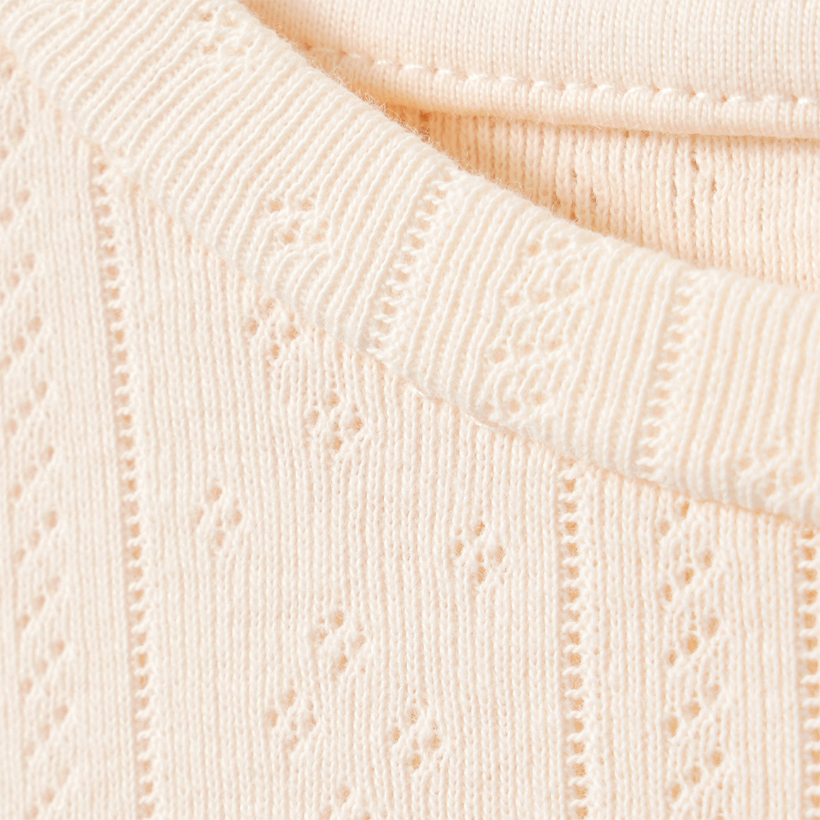 Mädchen T-Shirt mit Ajour-Muster