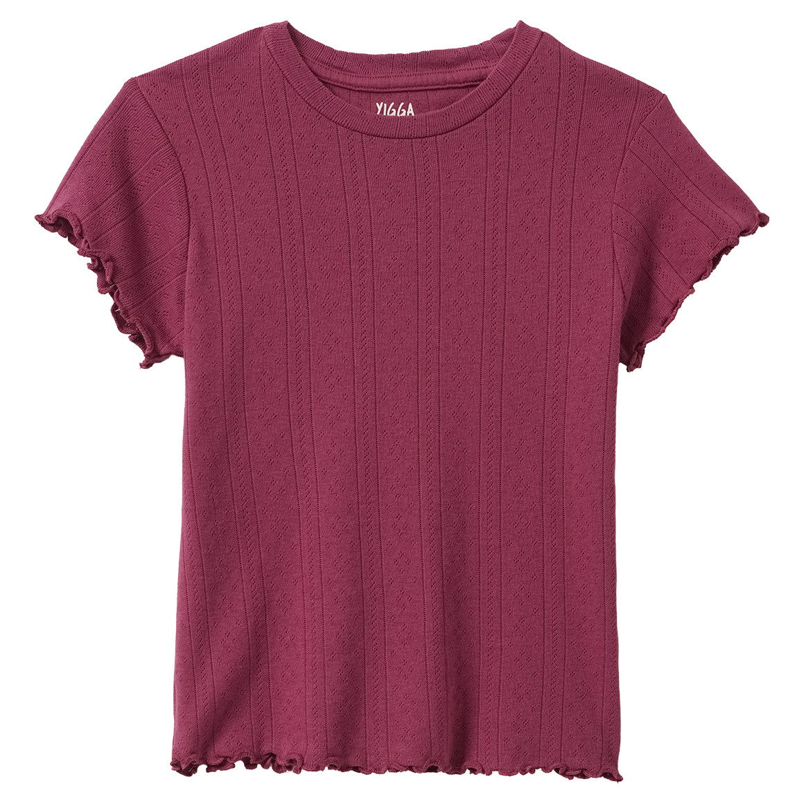 Meisjes T-shirt met ajourpatroon