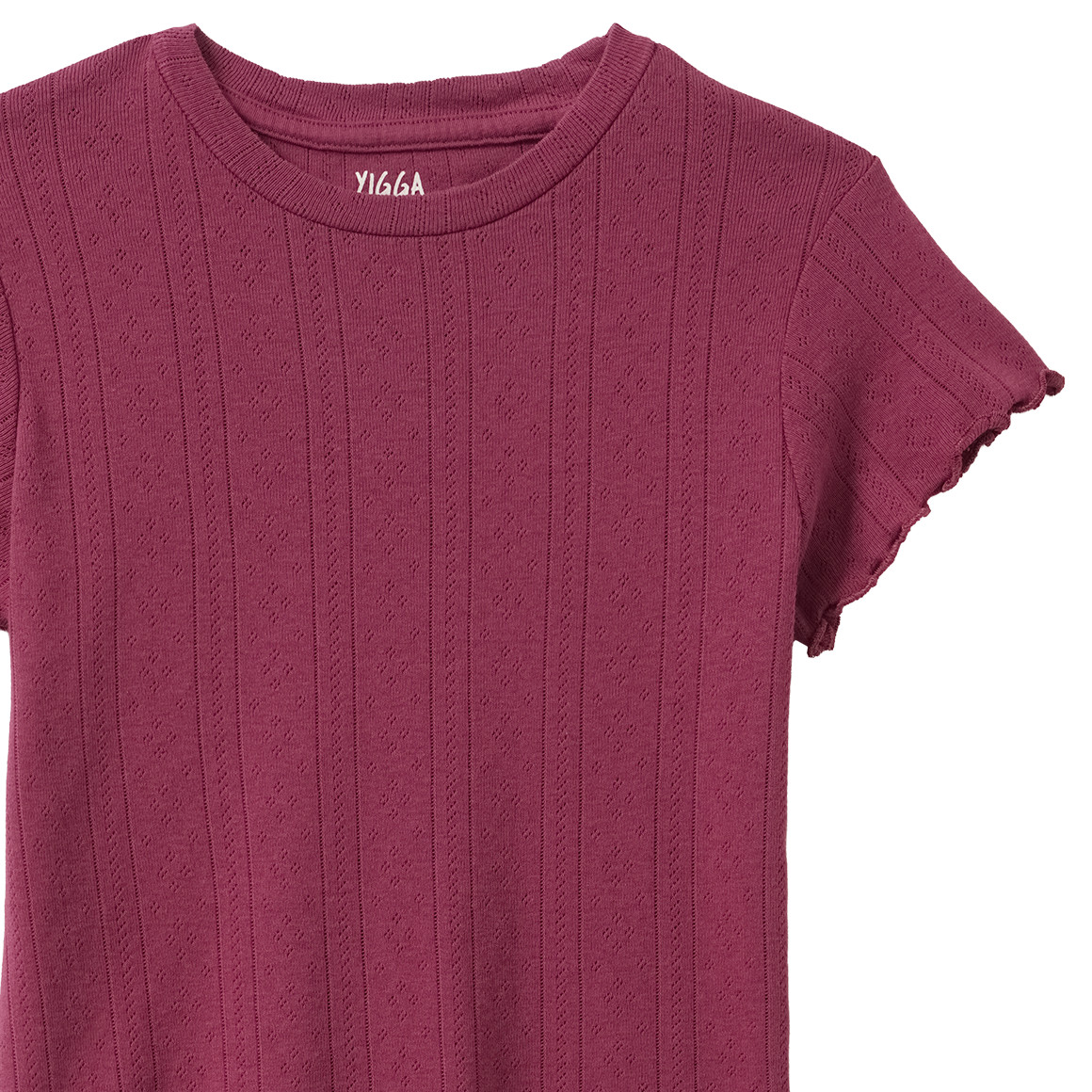 Meisjes T-shirt met ajourpatroon