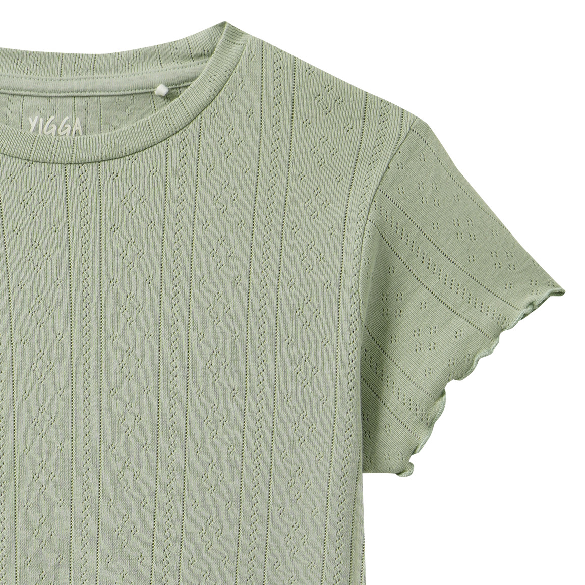 Mädchen T-Shirt mit Ajour-Muster