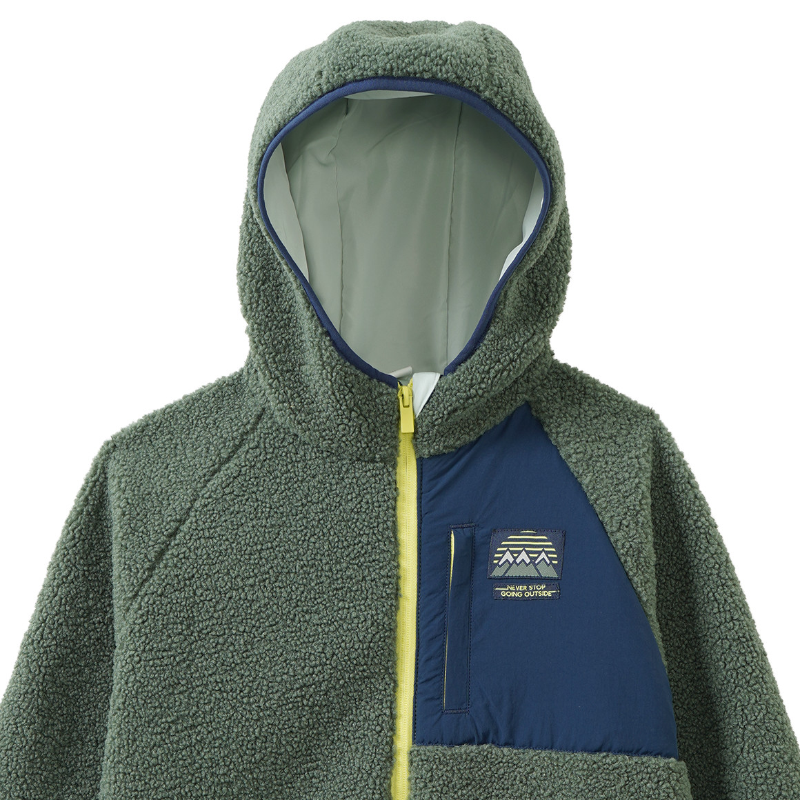 Jungen Teddyjacke mit Kapuze