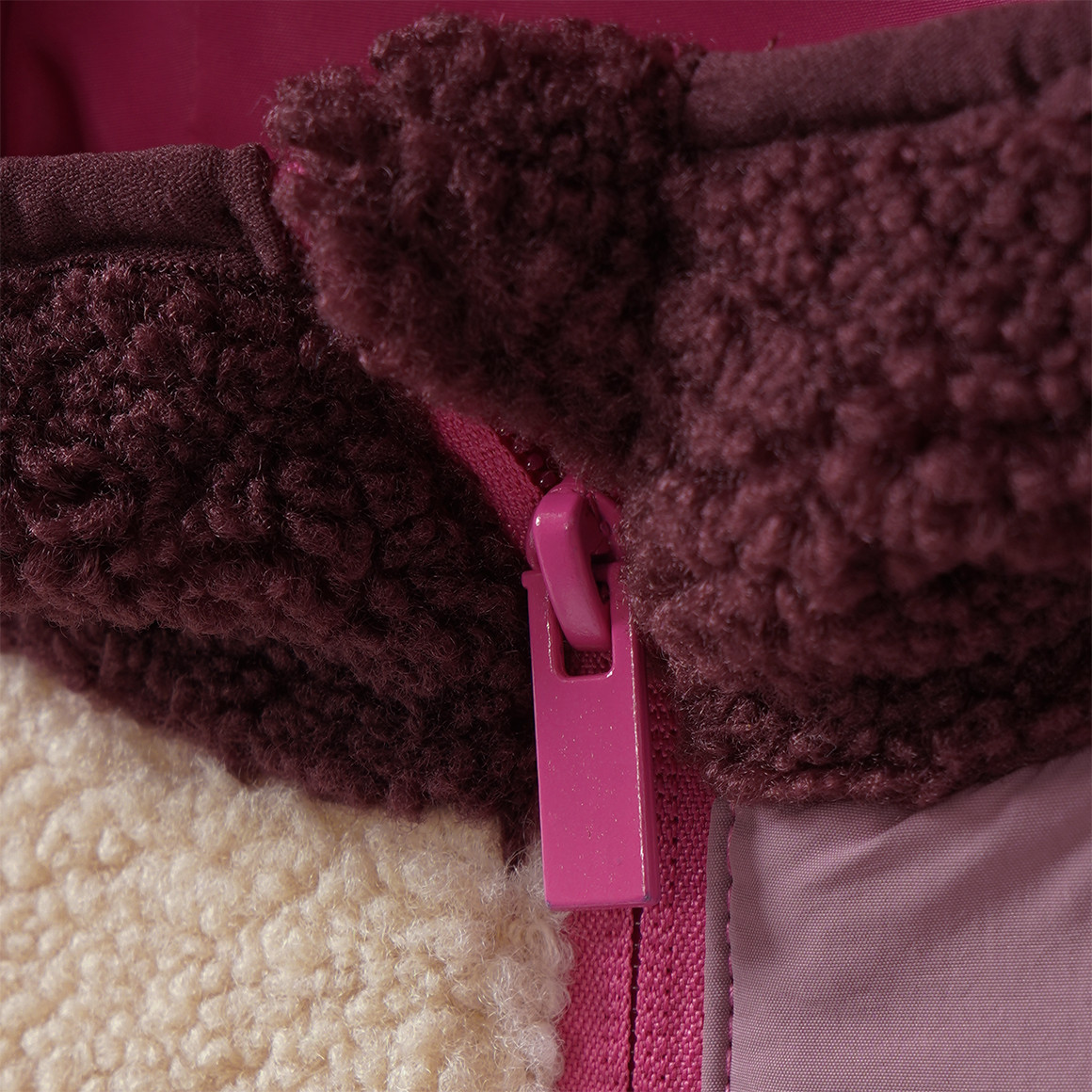 Mädchen Teddyjacke mit Kapuze