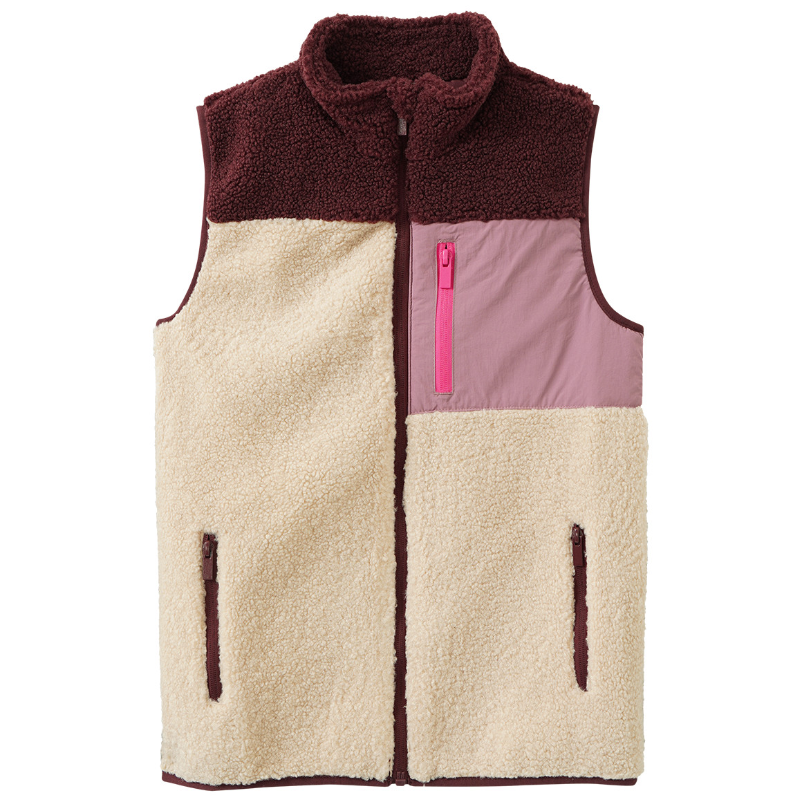 Mädchen Teddyweste mit Taschen