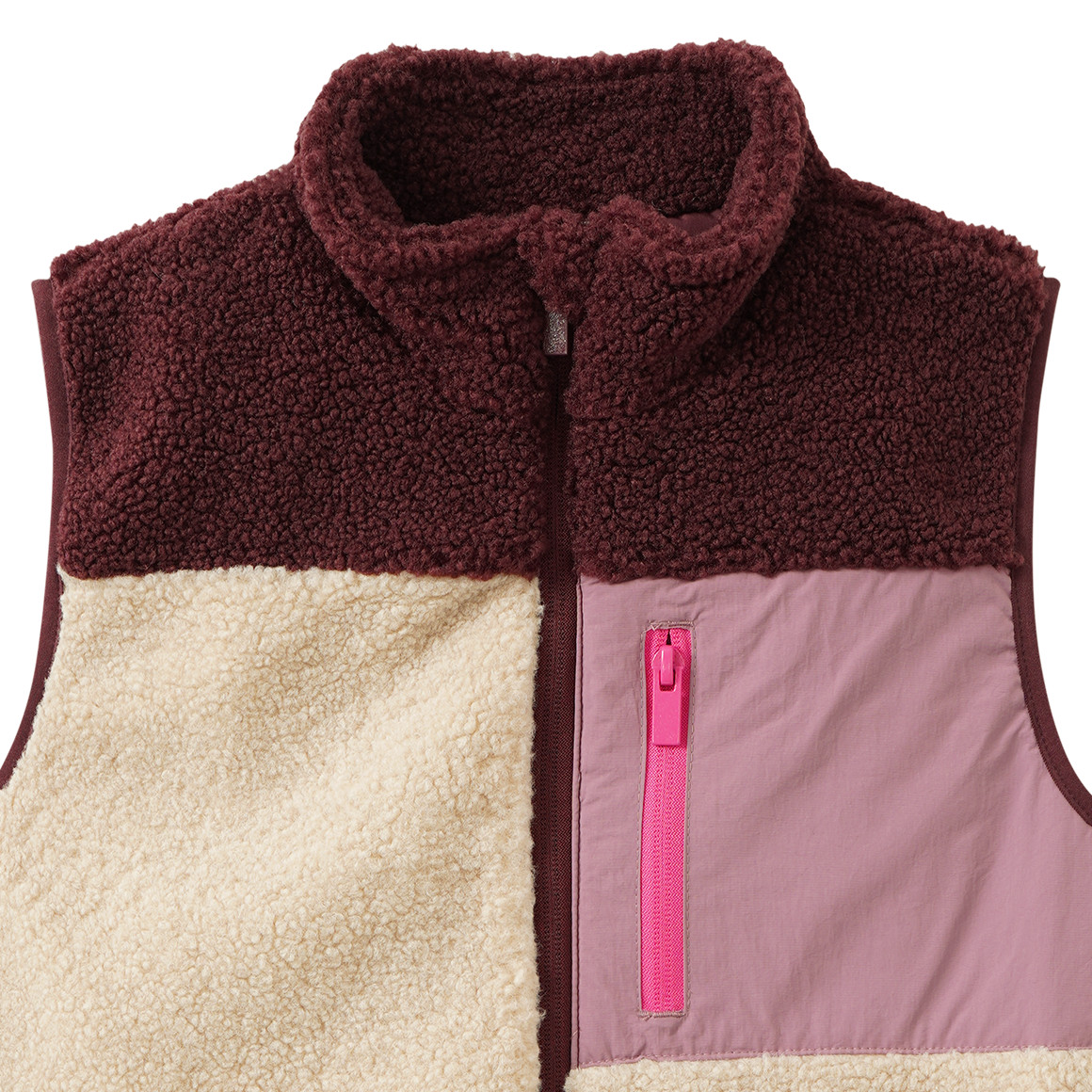 Mädchen Teddyweste mit Taschen