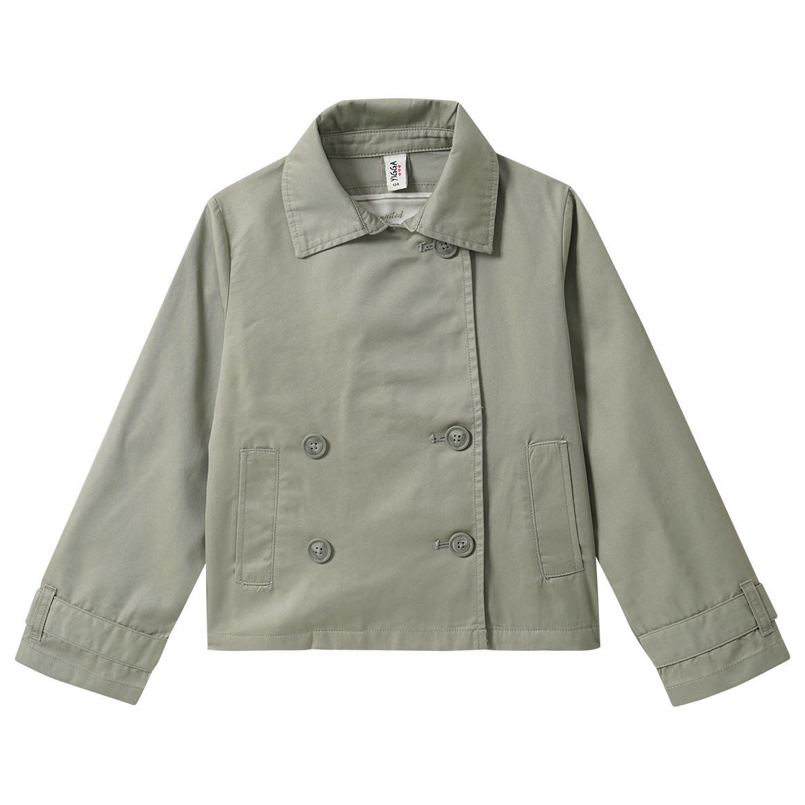 Mädchen Trenchcoat mit doppelter Knopfreihe