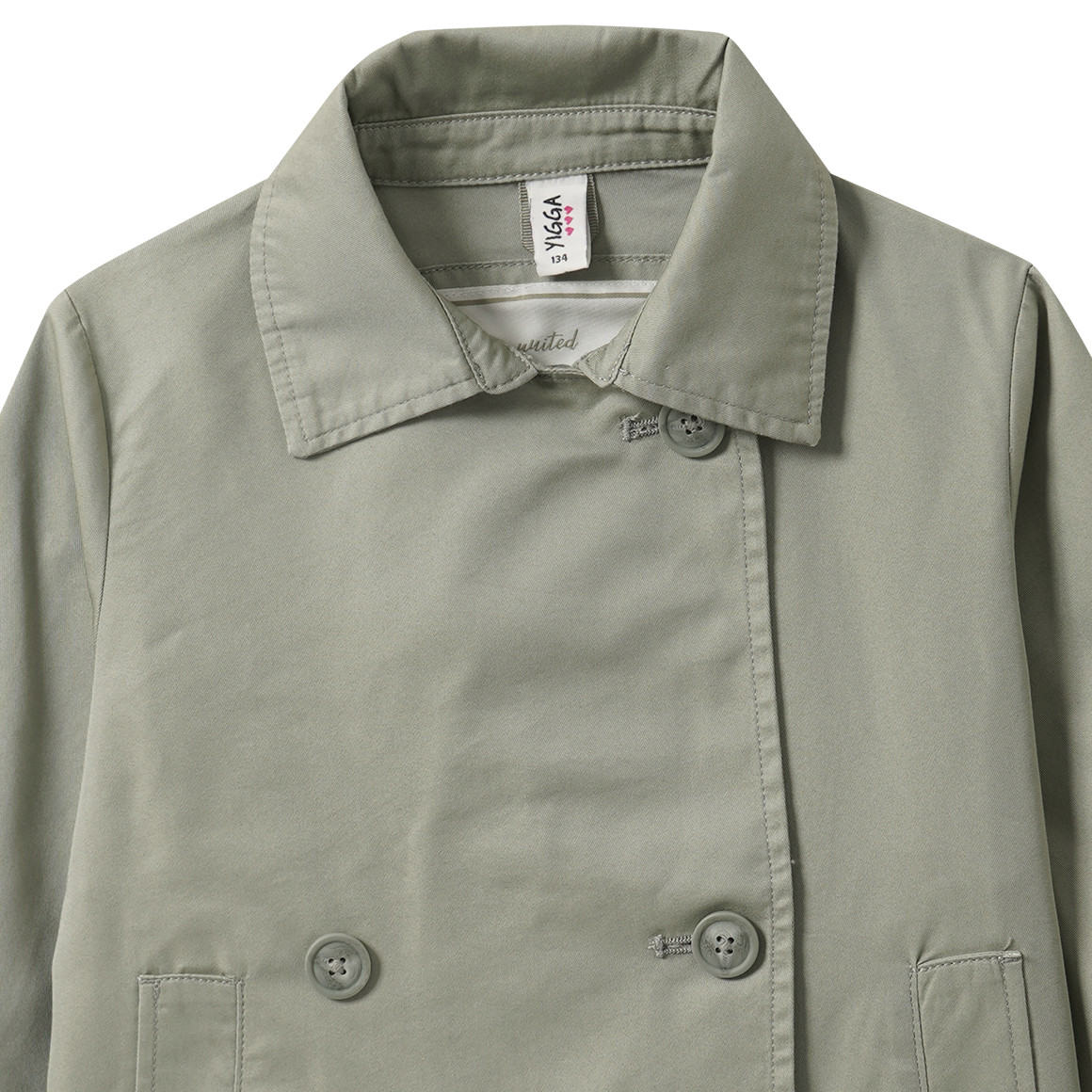 Mädchen Trenchcoat mit doppelter Knopfreihe