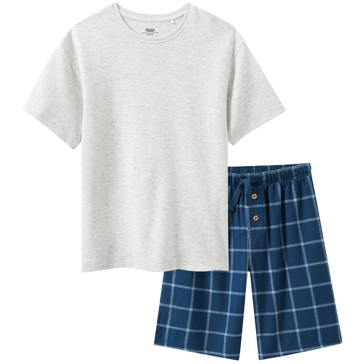 Jungen Shorty mit Waffelpiqué