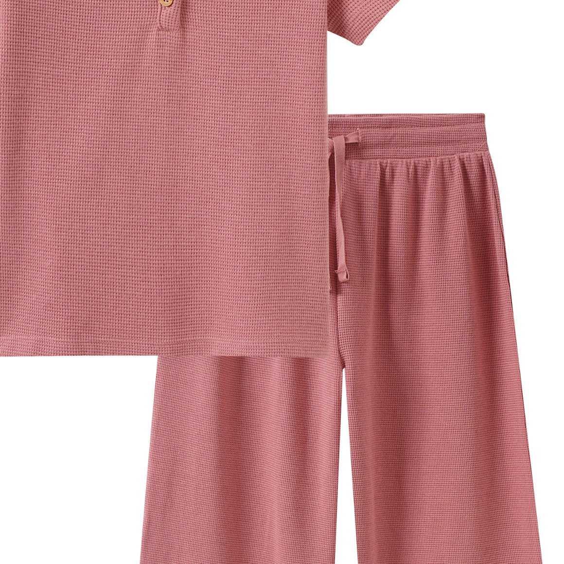 Mädchen Schlafanzug mit Waffel-Struktur