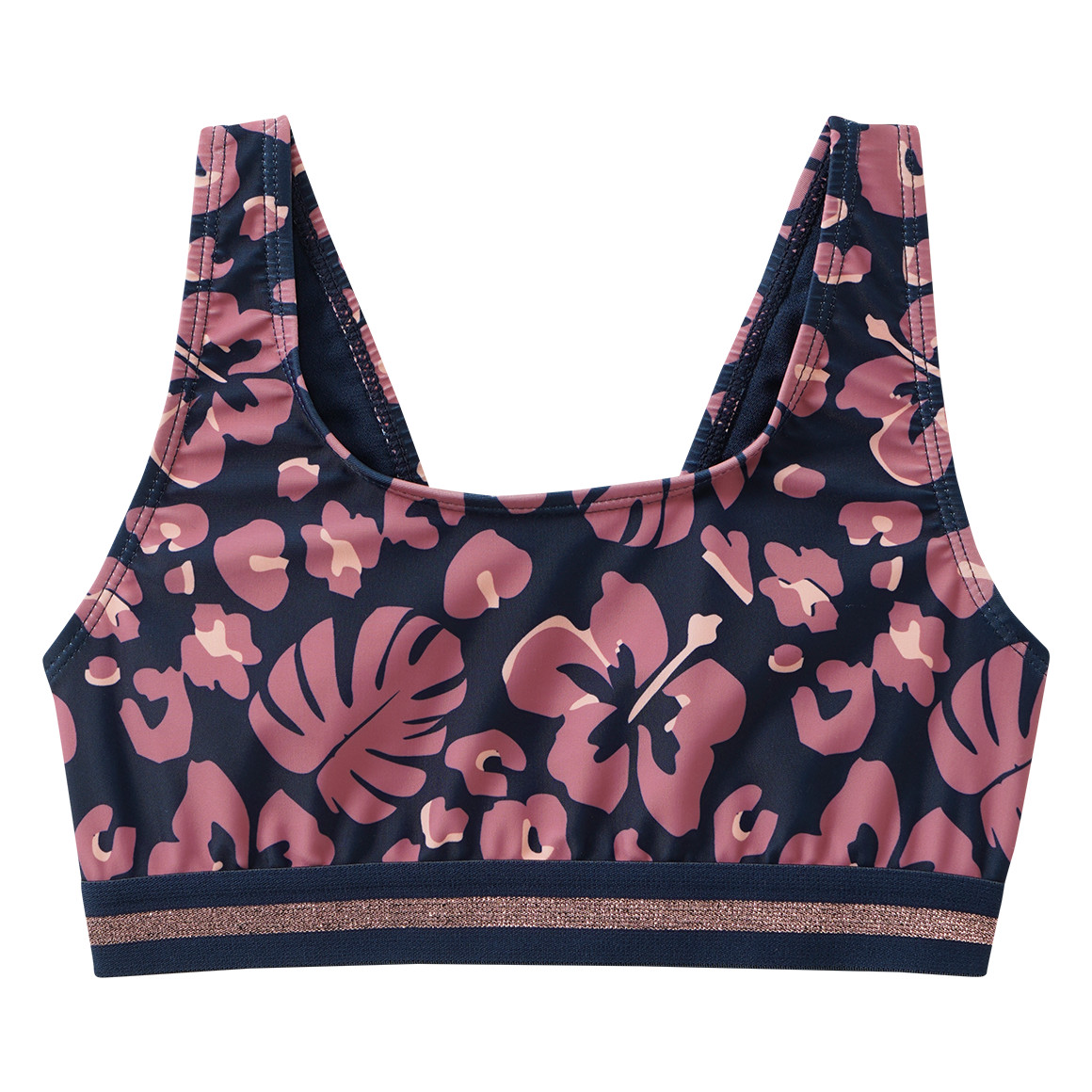 Mädchen Bikini mit Glitzer-Bund