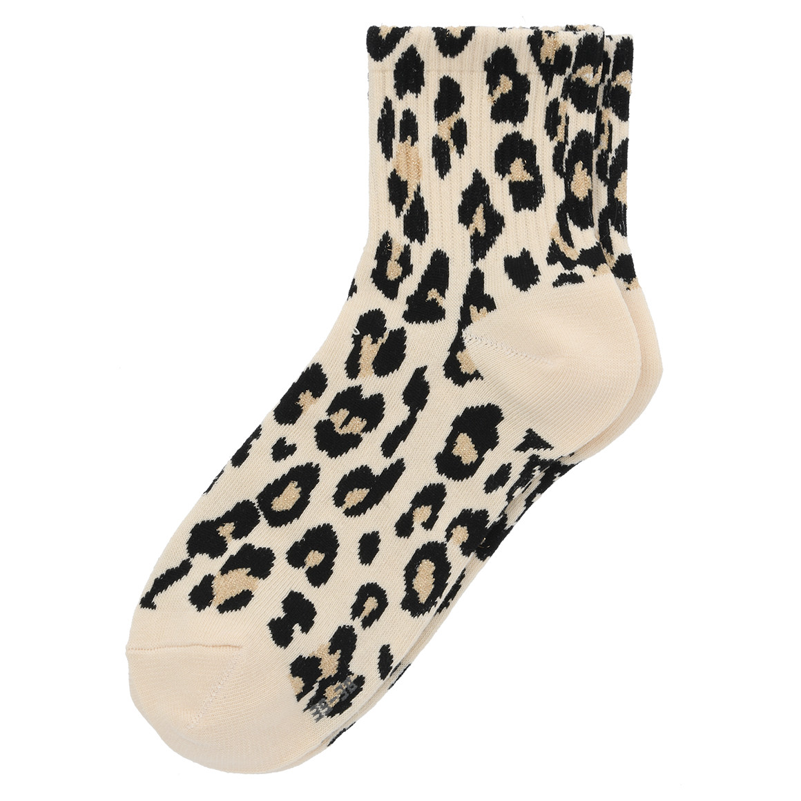 1 Paar Damen Socken mit Leo-Muster
