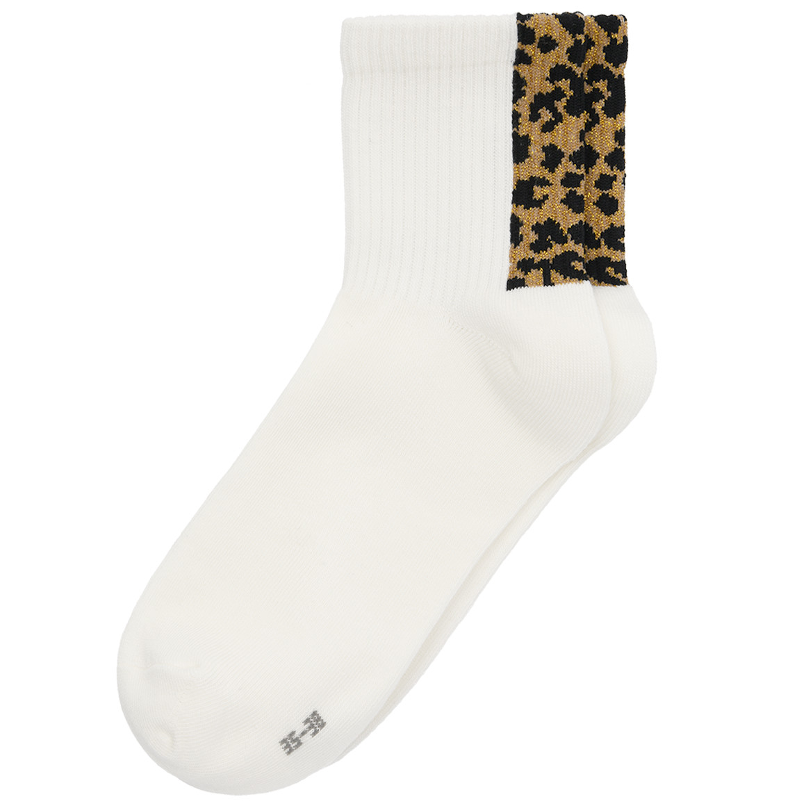 1 Paar Damen Tennissocken mit Leo-Motiv