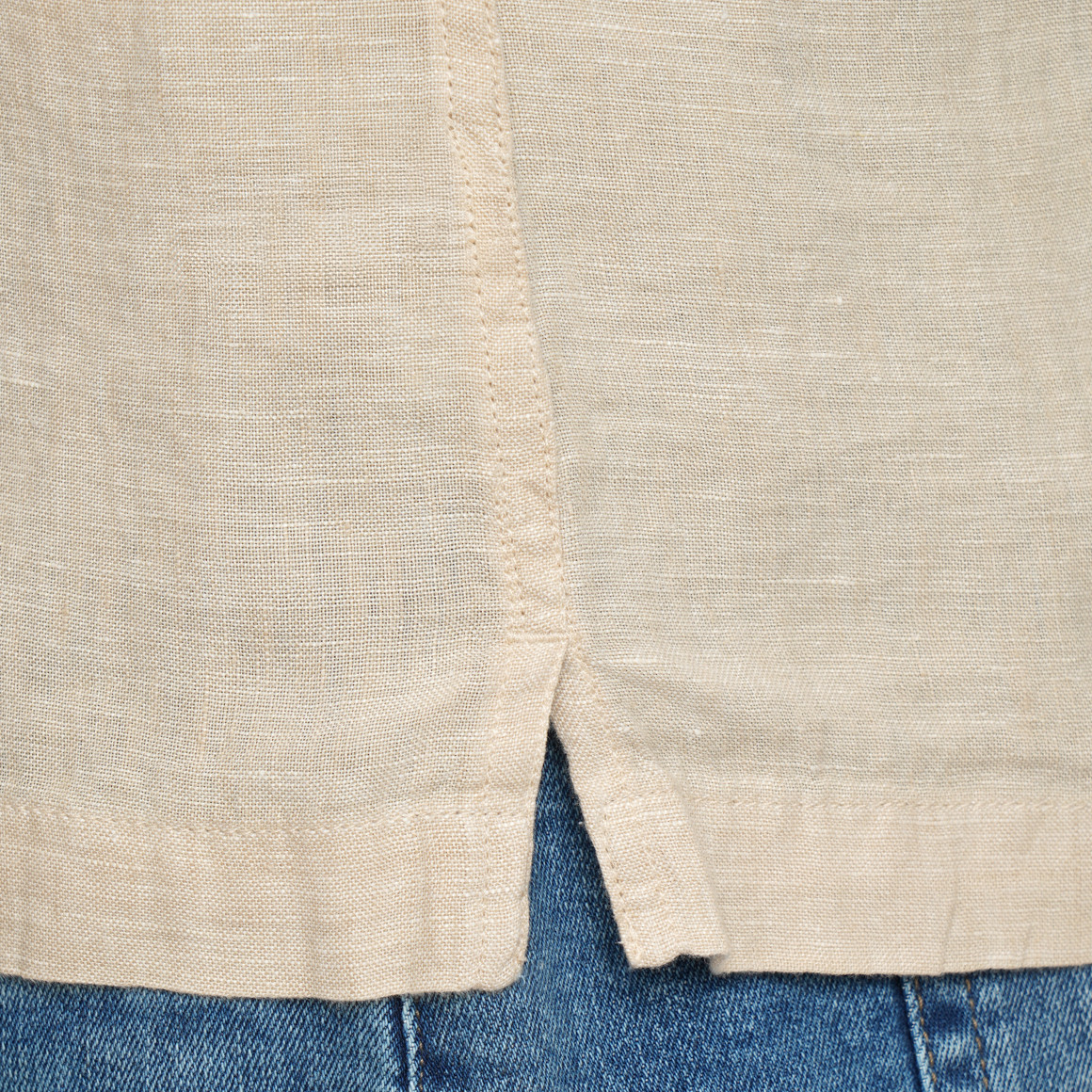 Herren Leinen-Hemd mit kurzen Ärmeln