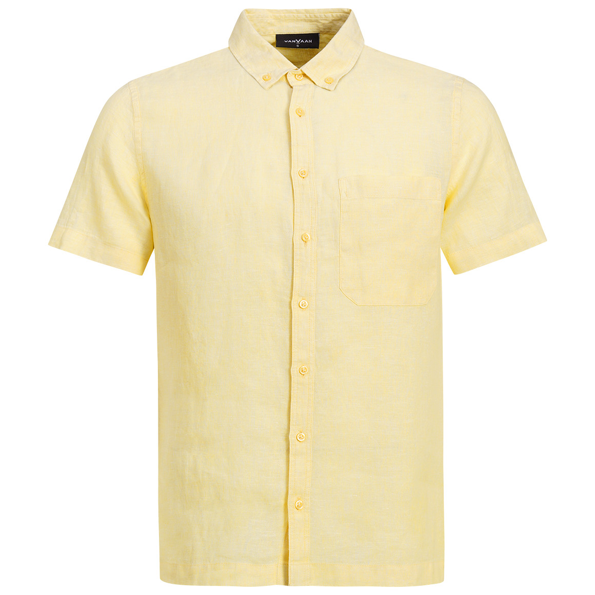 Herren Leinen-Hemd mit kurzen Ärmeln