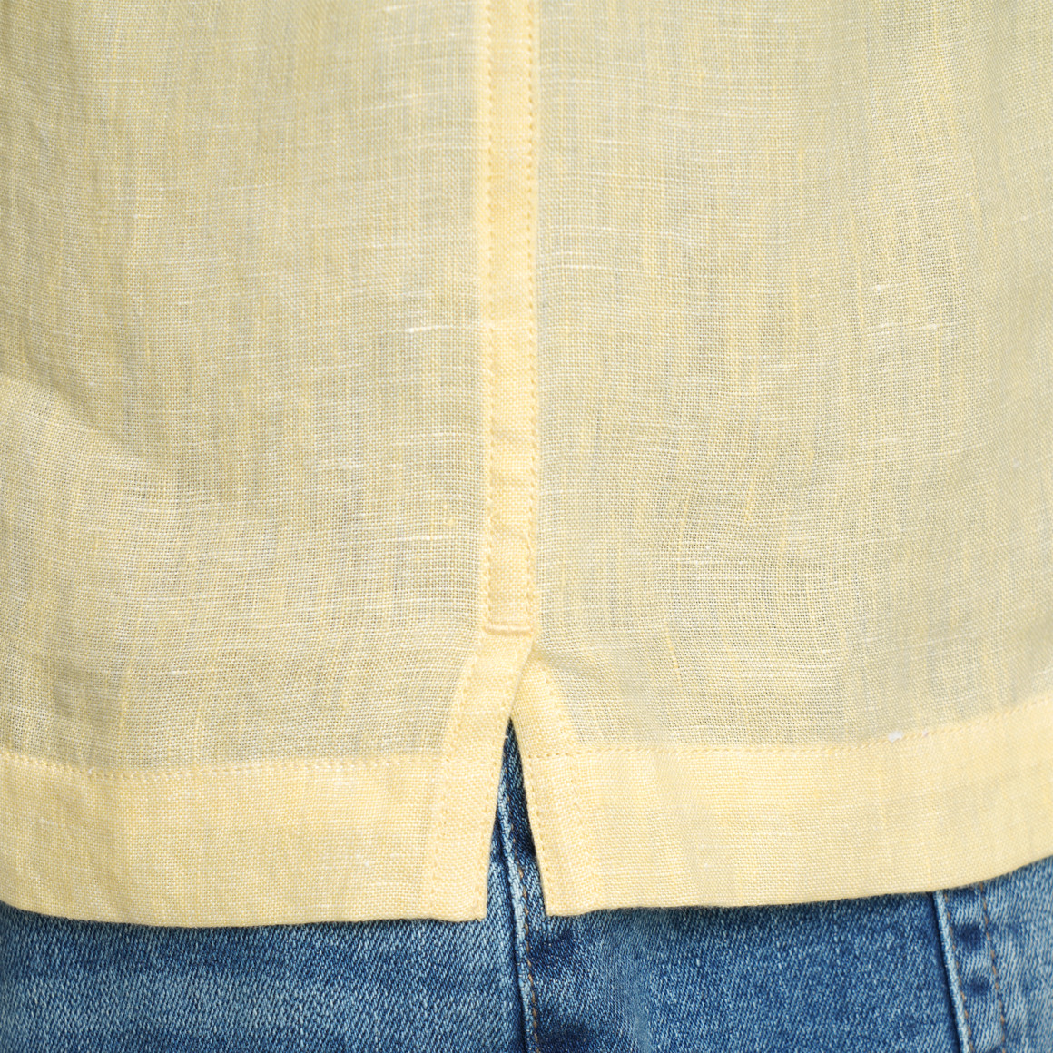 Herren Leinen-Hemd mit kurzen Ärmeln